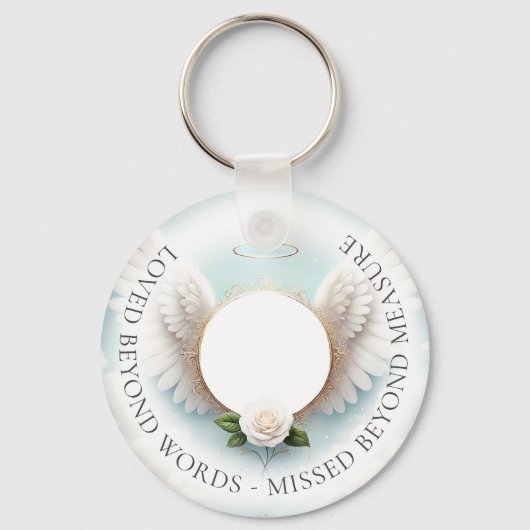 Foto Memorial Funeral Sleutelhanger (Achterkant)