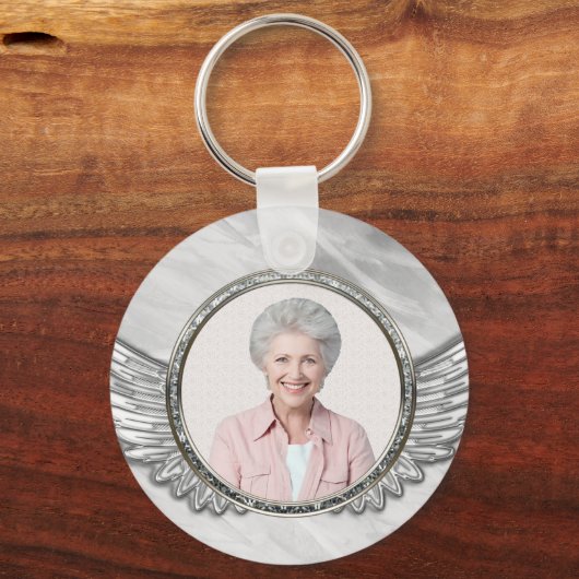 Foto Memorial Funeral Sleutelhanger (Achterkant)