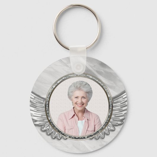 Foto Memorial Funeral Sleutelhanger (Achterkant)