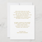 Foto Memorial Gold Sympathie Hartelijk dank Bedankkaart (Achterkant)