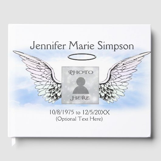 Foto Memorial Guest Book Gastenboek (Voorkant)