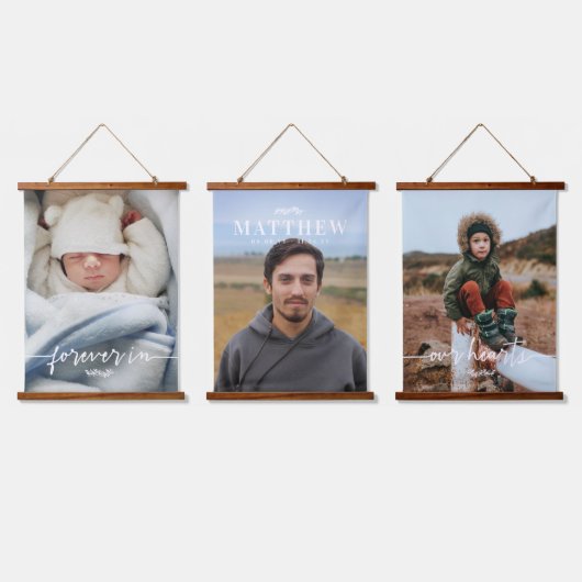 Foto Memorial Hangend Wandkleed (Driedubbel)