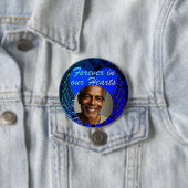 Foto Memorial Heart Angel Wings Button (In situ)