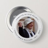 Foto Memorial Herdenking Tribute Ronde Button 7,6 Cm (Voorkant /achterkant)