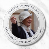 Foto Memorial Herdenking Tribute Ronde Button 7,6 Cm