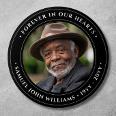 Foto Memorial Herdenking Tribute Ronde Button 7,6 Cm