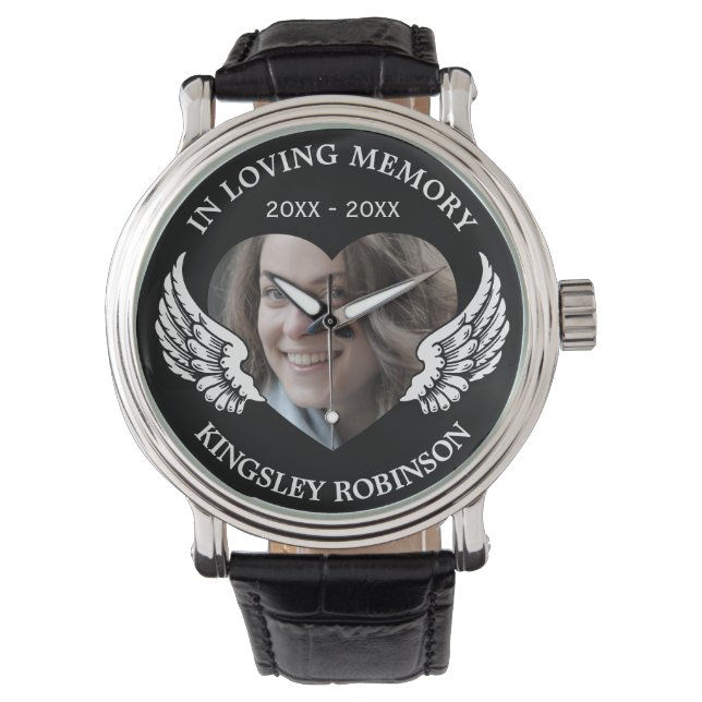 Foto Memorial - In Loving Memory Horloge (Voorkant)