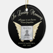 Foto Memorial in Loving Memory Keramisch Ornament (Links)