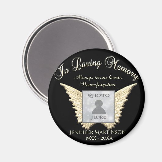 Foto Memorial in Loving Memory Magneet (Voorkant / Achterkant)