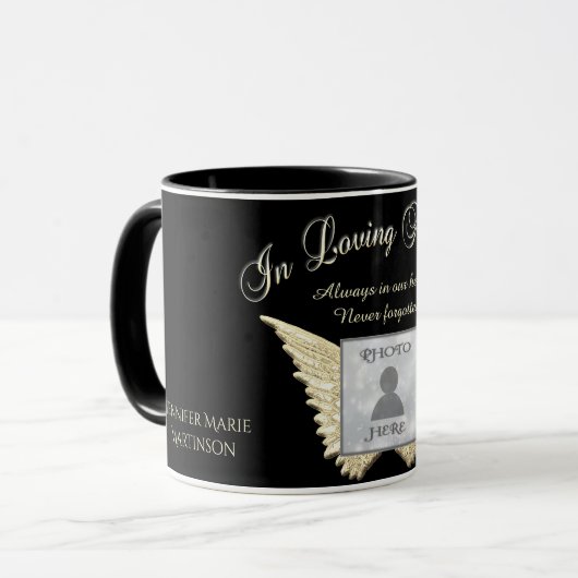 Foto Memorial in Loving Memory Mok (Voorkant links)