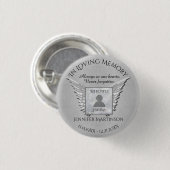 Foto Memorial in Loving Memory Ronde Button 3,2 Cm (Voorkant /achterkant)