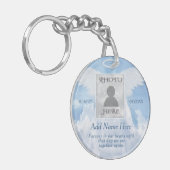 Foto Memorial in Loving Memory Sleutelhanger (Voorkant Links)