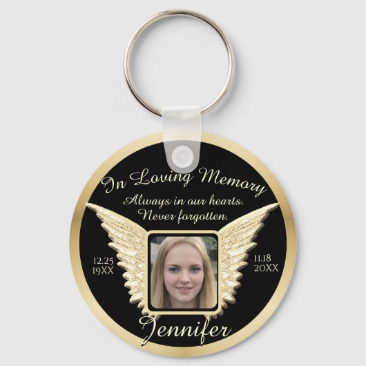 Foto Memorial in Loving Memory Sleutelhanger (Voorkant)