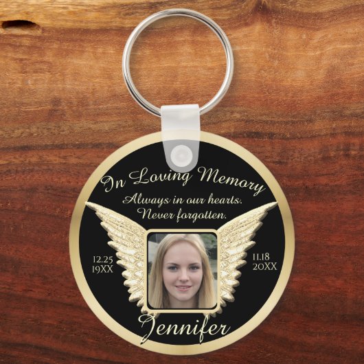Foto Memorial in Loving Memory Sleutelhanger (Voorkant)
