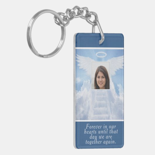 Foto Memorial in Loving Memory Sleutelhanger (Voorkant Links)