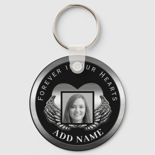 Foto Memorial in Loving Memory Sleutelhanger (Voorkant)