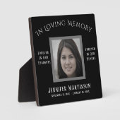 Foto Memorial in Loving Memory Sleutelhanger Fotoplaat (Voorkant)