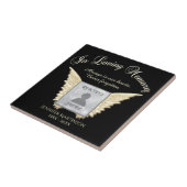 Foto Memorial in Loving Memory Tegeltje (Zijkant)