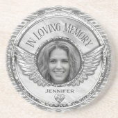 Foto Memorial in Loving Memory Zandsteen Onderzetter (Voorkant)