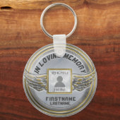Foto Memorial in Silver en Gold Sleutelhanger (Voorkant)