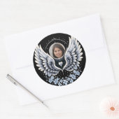 Foto Memorial Keepomwille Ronde Sticker (Envelop)