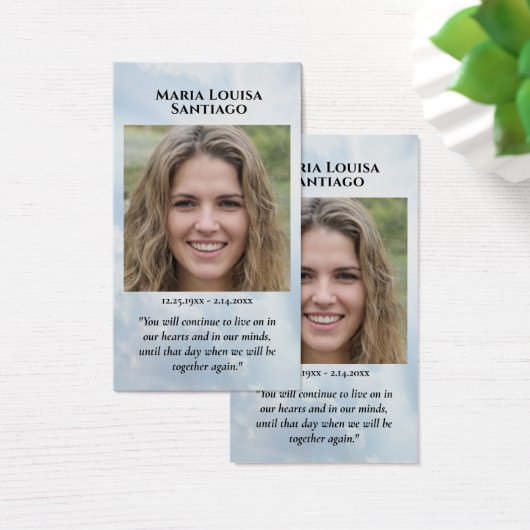 Foto Memorial Keepomwille Visitekaartje (Bureau)