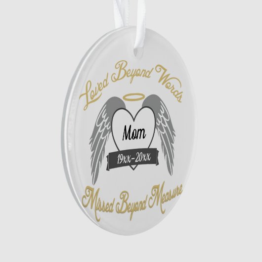 Foto Memorial Keepsake - gepersonaliseerde kerst Ornament (voorkant)