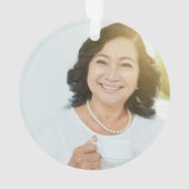 Foto Memorial Keepsake - gepersonaliseerde kerst Ornament (achterkant)