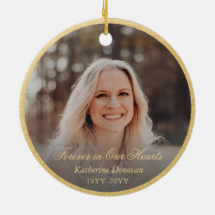 Foto Memorial Keepsake Religieus Kerstfeest Keramisch Ornament