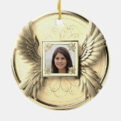 Foto Memorial Keramisch Ornament (Achterkant)