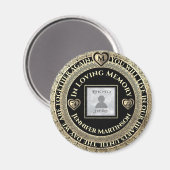 Foto Memorial Loving Memory Magneet (Voorkant / Achterkant)