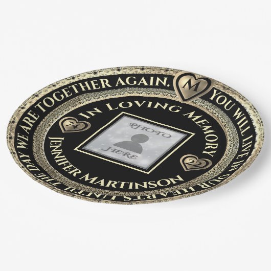 Foto Memorial Loving Memory Papieren Bordje (Gekanteld)