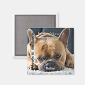 Foto Memorial Magnet met tekst - (Voorkant / Achterkant)