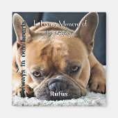 Foto Memorial Magnet met tekst - (Voorkant)