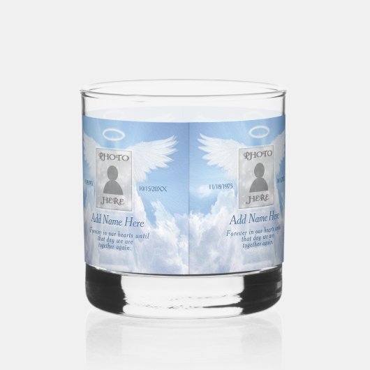 Foto Memorial met Clouds Whisky Glas (Voorkant)