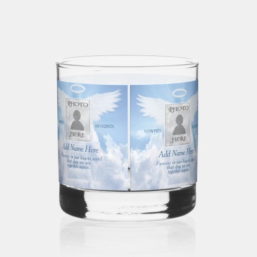 Foto Memorial met Clouds Whisky Glas (Rechts)