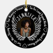 Foto Memorial met naam en gedicht Keramisch Ornament (Achterkant)