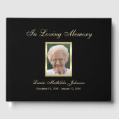 Foto Memorial of Funeral Guest Book Gastenboek (Voorkant)