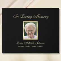 Foto Memorial of Funeral Guest Book