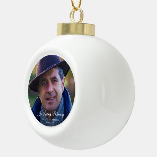 Foto Memorial of Funeral Tribute Keepomwille Keramische Bal Ornament (Rechts)