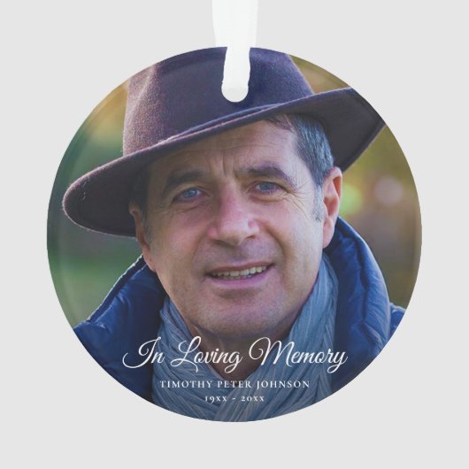 Foto Memorial of Funeral Tribute Keepomwille Ornament (achterkant)