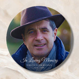 Foto Memorial of Funeral Tribute Keepomwille Ronde Button 7,6 Cm