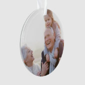 Foto Memorial Ornament voor geliefde gepersonalise (voorkant)