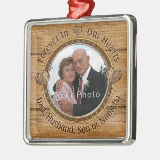 Foto Memorial Ornamenten for Dad, Husband, Son (Links)