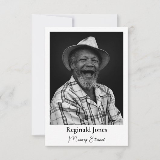 Foto Memorial Orthodox Christelijk Bedankkaart (Voorkant)