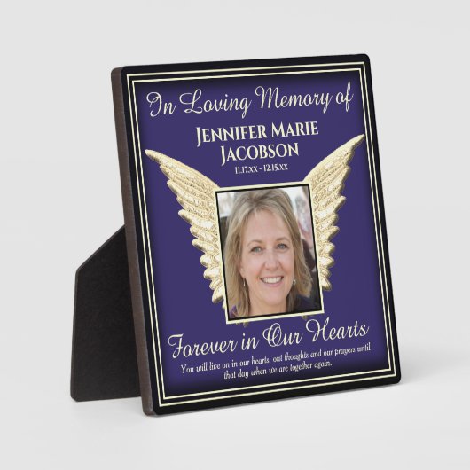 Foto Memorial Plaque Fotoplaat (Voorkant)