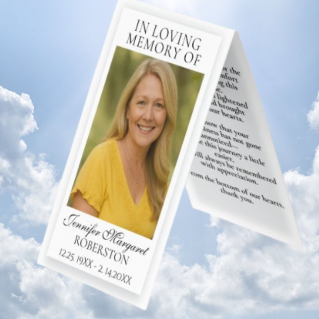 Foto Memorial Prayer Kaart (Creator heeft geüpload)