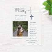 Foto Memorial Prayer-kaarten Visitekaartje (Bureau)