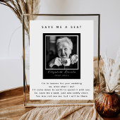 Foto Memorial Saving a Seat Trouwbord Poster