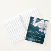 Foto Memorial Service Cherry Blossom Guest Book Notitieboek (Binnen)
